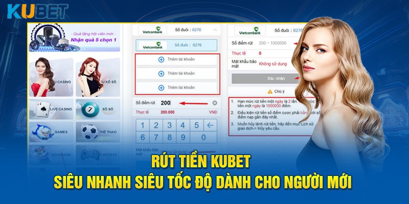 Rút tiền nhanh chóng, an toàn